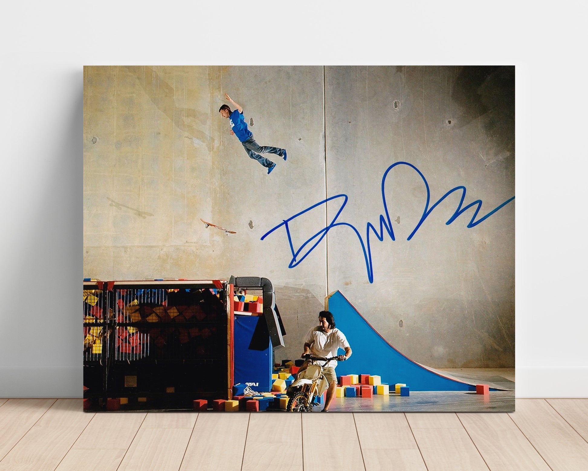 Rob Dyrdek – Skateboard Foam Pit Stunt unframed semi-gloss poster print