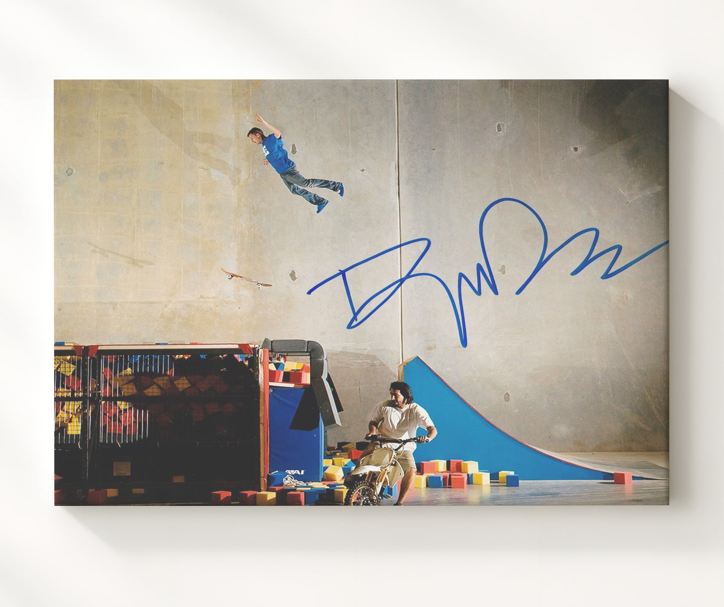 Rob Dyrdek Skateboard Foam Pit Stunt Celebrity Wall Art 20x24 Canvas celebrity wall art print