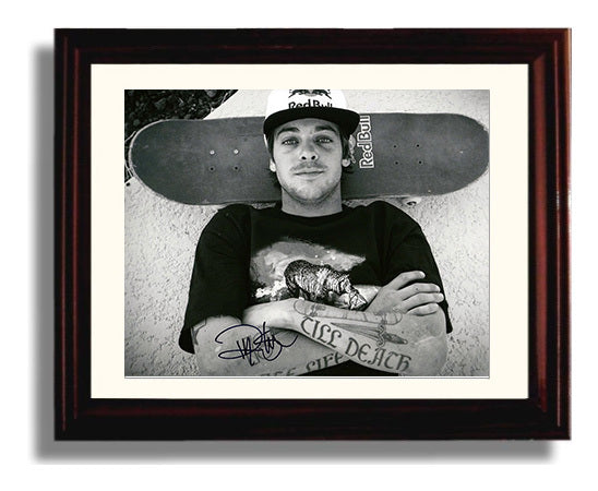 Ryan Sheckler Holding Skateboard Red Bull Deck Celebrity Wall Art 8x10 Beveled Frame celebrity wall art print
