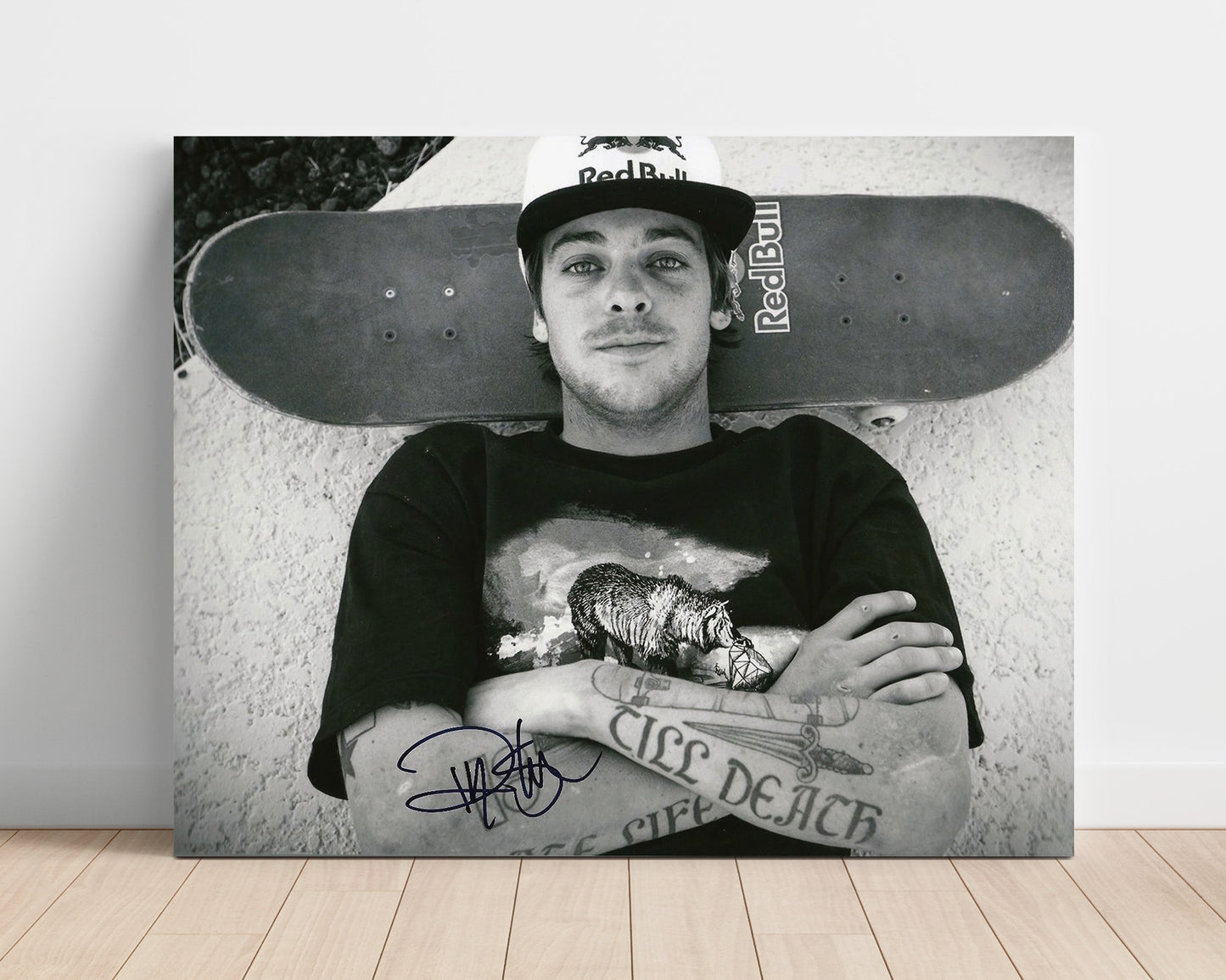 Ryan Sheckler – Holding a Red Bull Skateboard unframed semi-gloss poster print