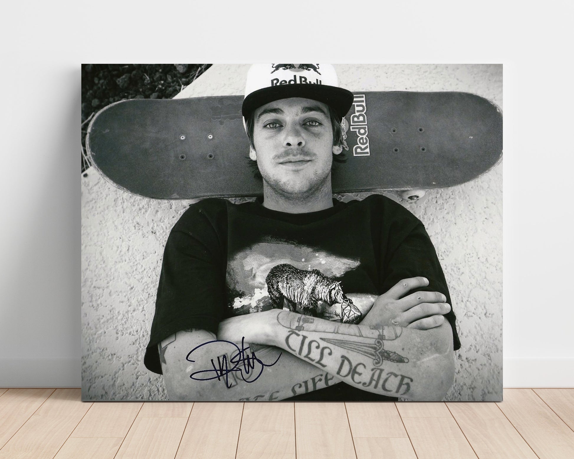 Ryan Sheckler – Holding a Red Bull Skateboard unframed semi-gloss poster print