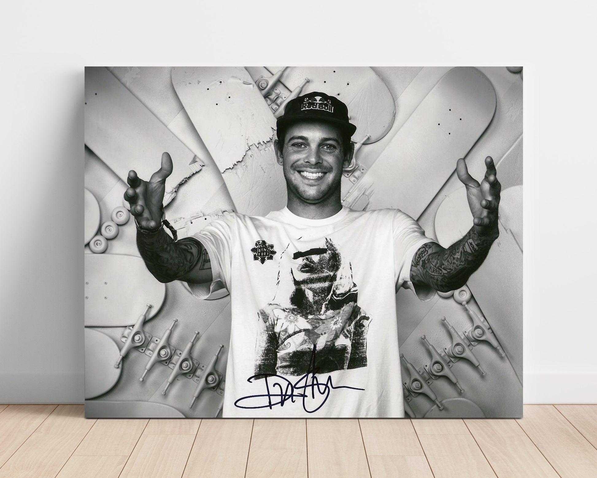 Ryan Sheckler – Monochrome Skateboarder Image unframed semi-gloss poster print
