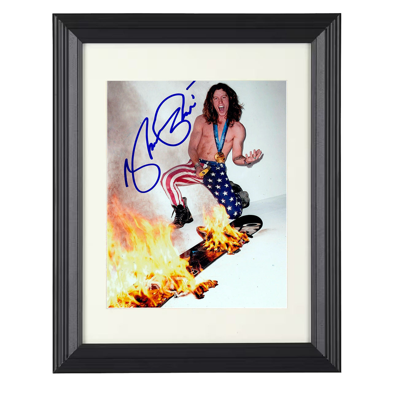 Shaun White – Olympic Snowboard Champion 8x10 matted black framed celebrity wall art