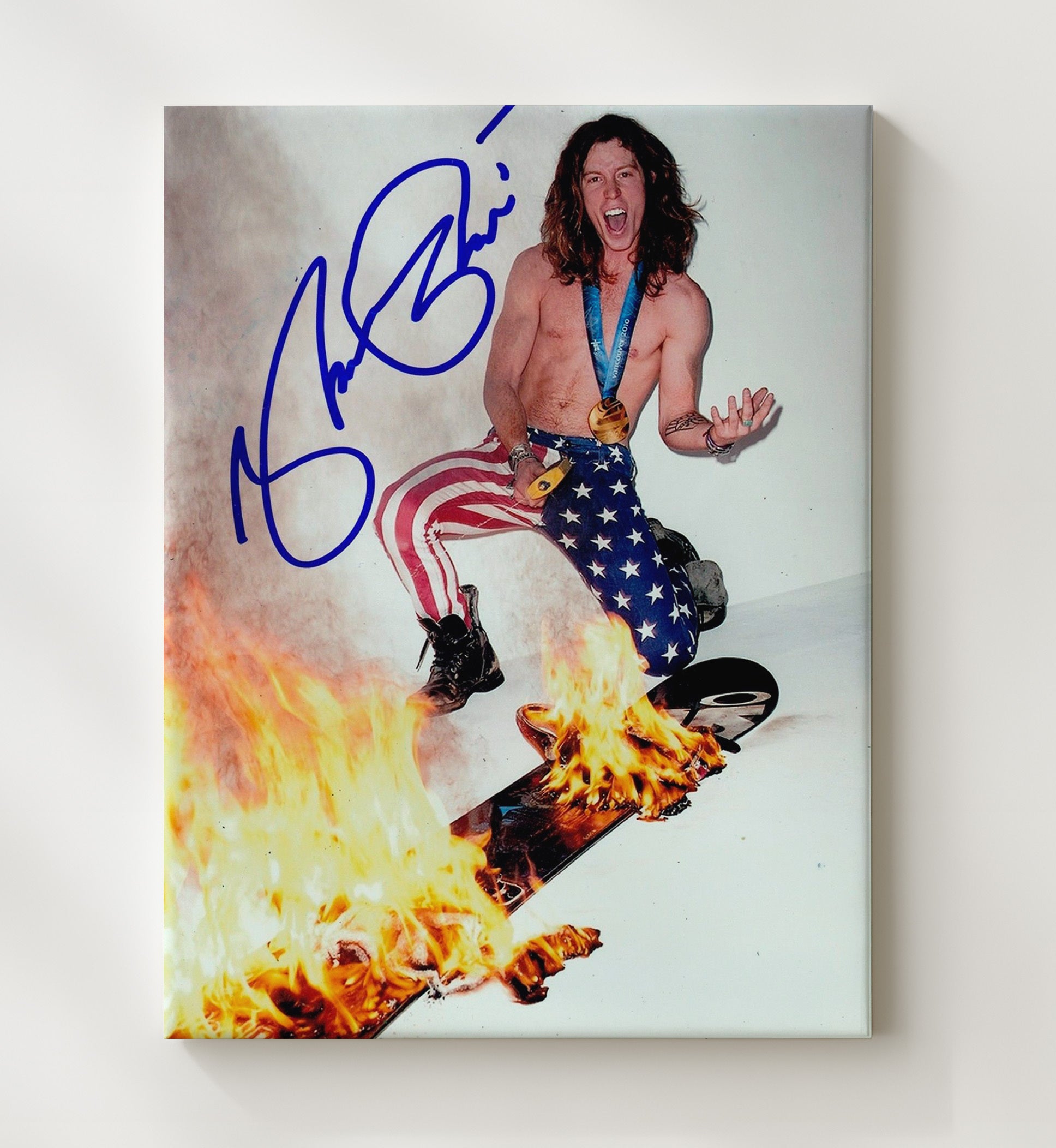 Shaun White Olympic Snowboard Champion Celebrity Wall Art 20x24 Canvas celebrity wall art print