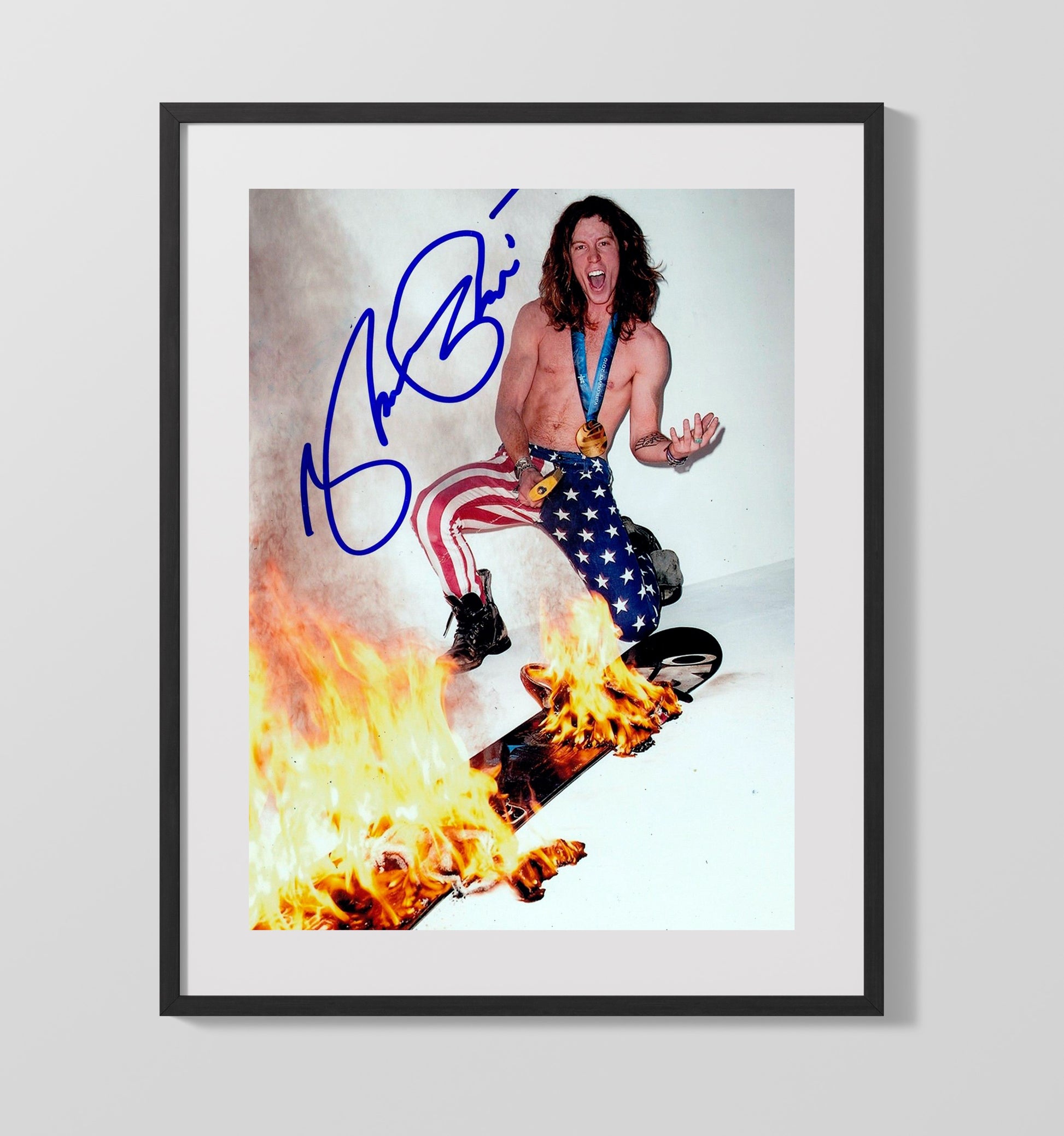Shaun White Olympic Snowboard Champion Celebrity Wall Art 16x20 Gallery Frame celebrity wall art print