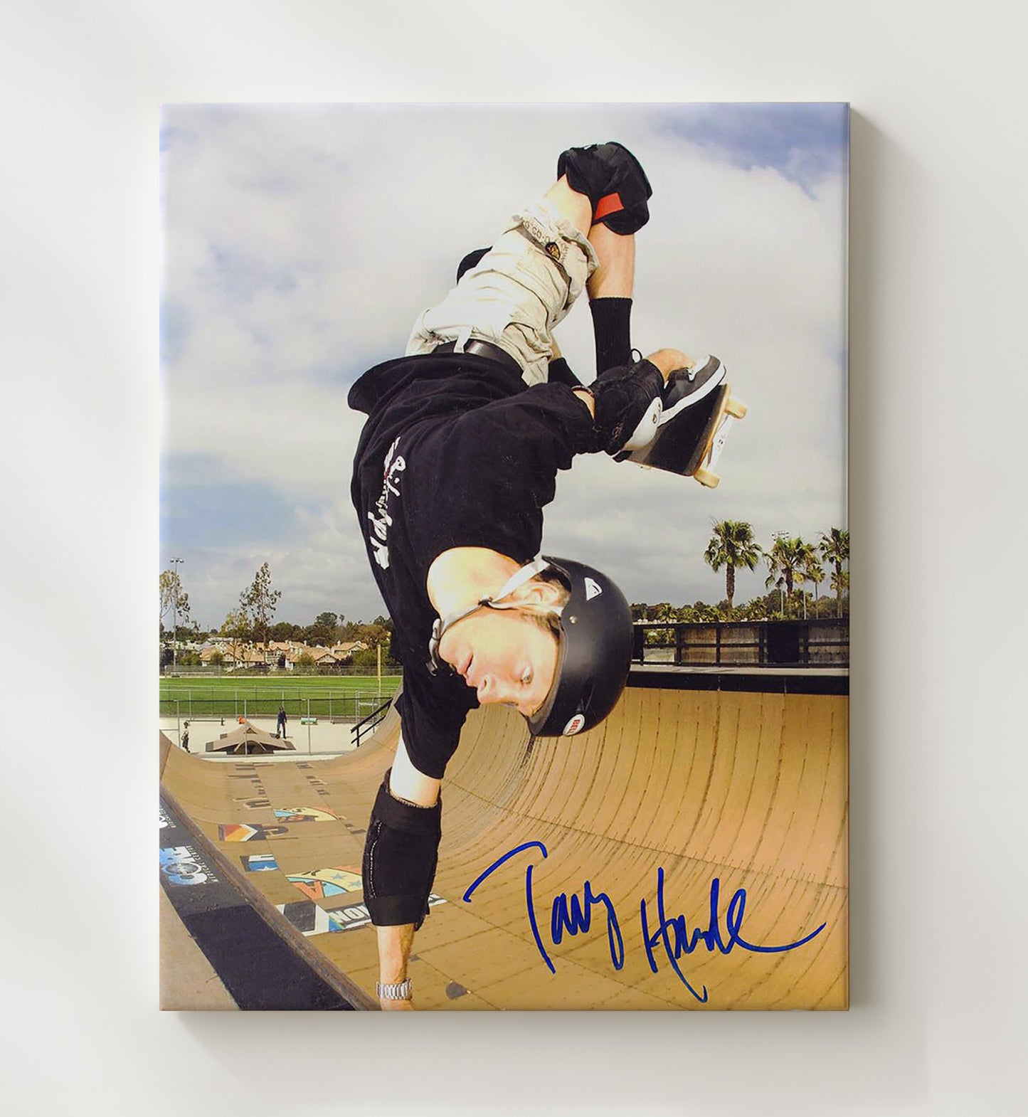 Tony Hawk Skateboard Handplant Celebrity Wall Art 20x24 Canvas celebrity wall art print