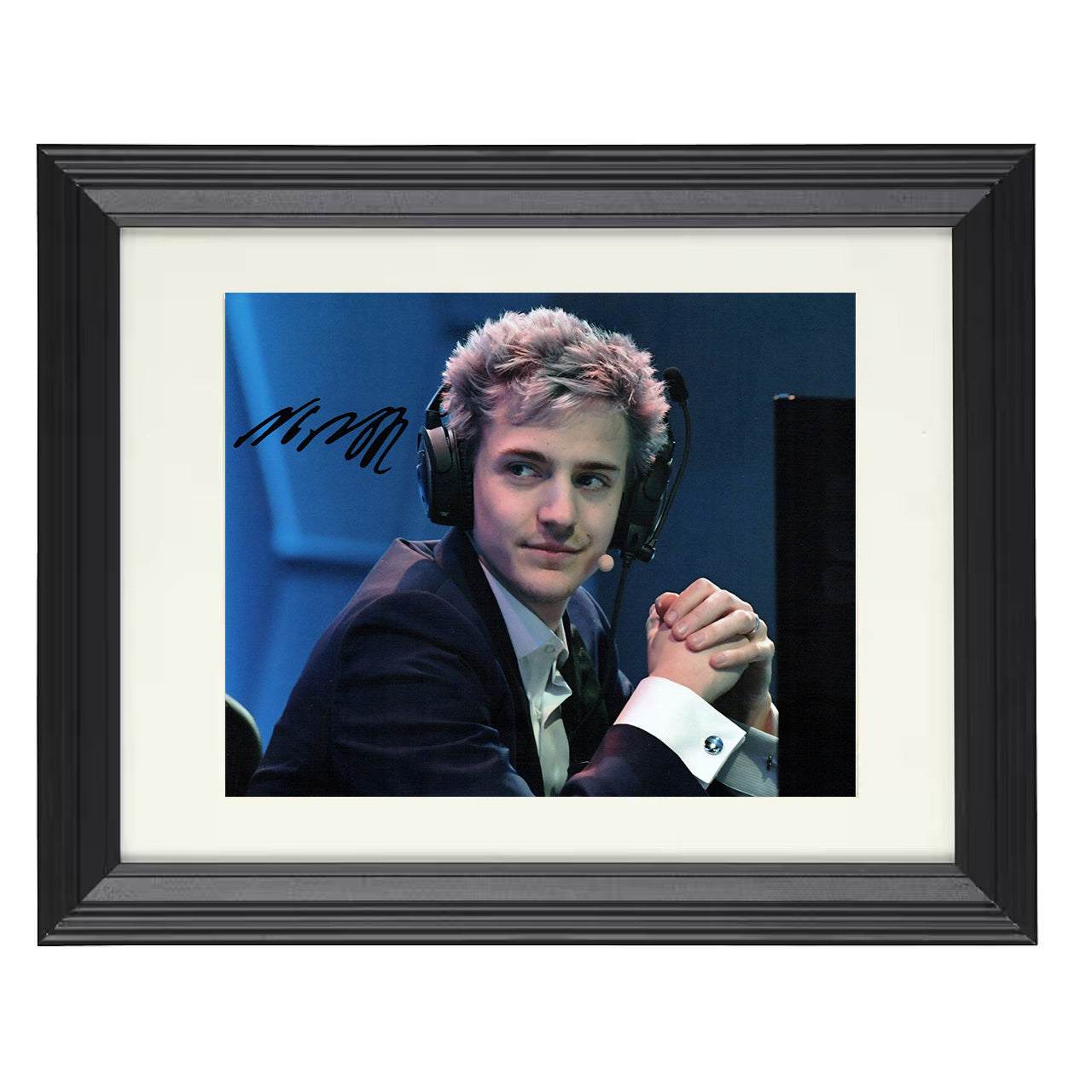 Tyler “Ninja” Blevins – Esports Tournament 8x10 matted black framed celebrity wall art