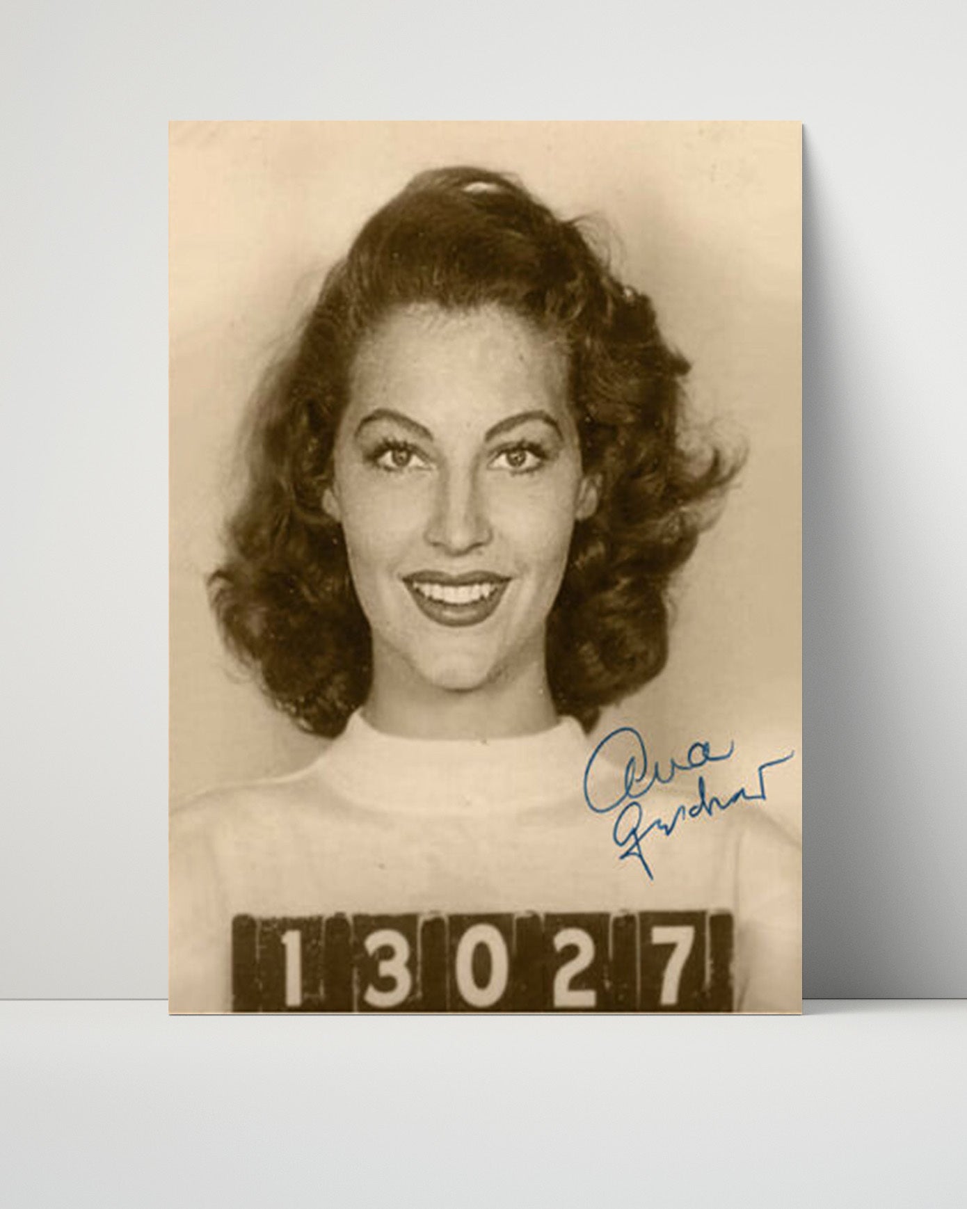 Celebrity Mug Shot Unframed- Ava Gardner - Glamour in Custody