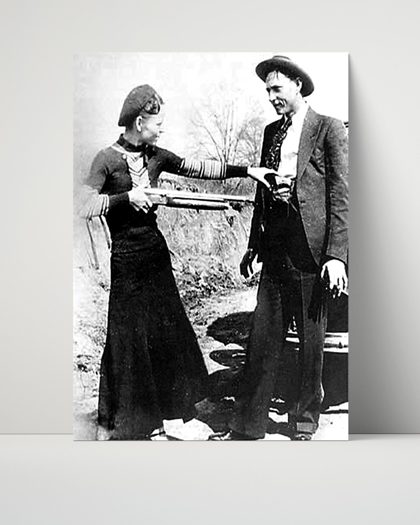 Celebrity Mug Shot Unframed- Bonnie and Clyde - Partners in Crime