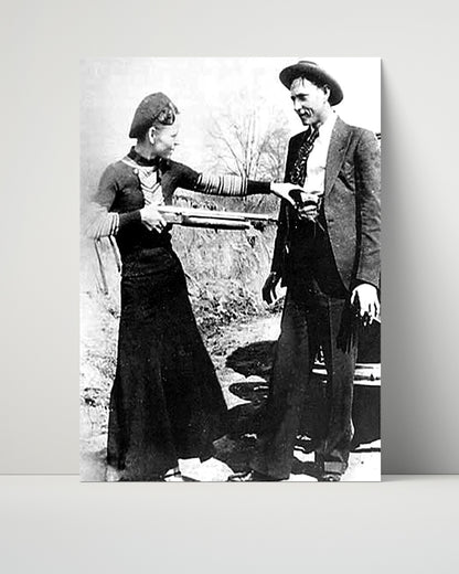 Celebrity Mug Shot Unframed- Bonnie and Clyde - Partners in Crime