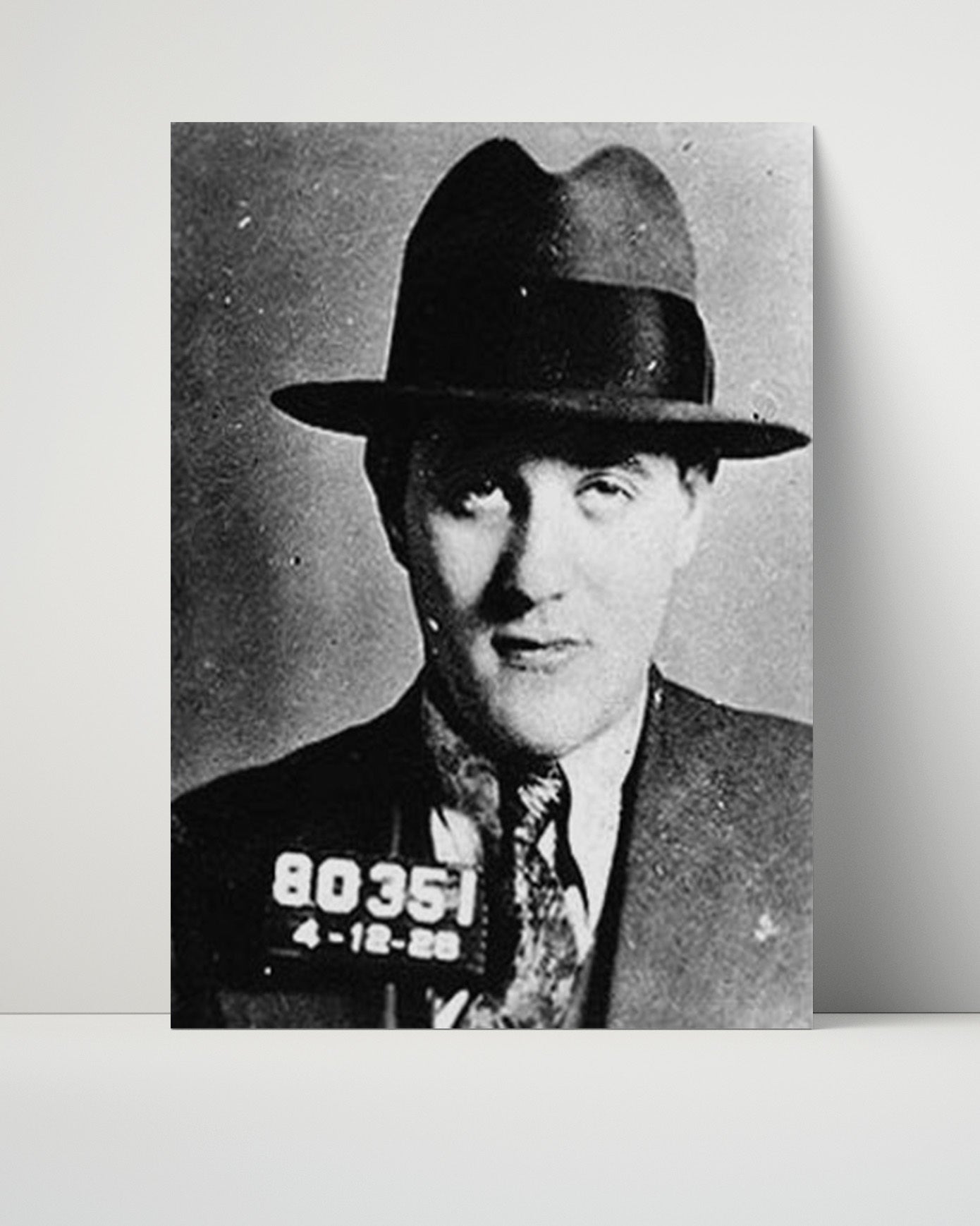 Celebrity Mug Shot Unframed- Bugsy Siegel - Mobster in Style
