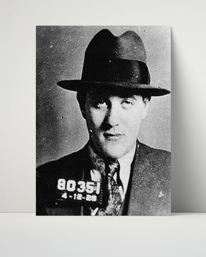 Celebrity Mug Shot Unframed- Bugsy Siegel - Mobster in Style