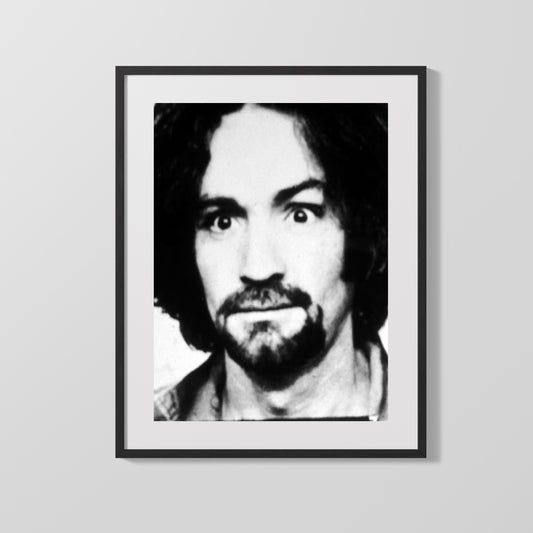 Celebrity Mug Shot - Charles Manson - Helter Skelter Stare
