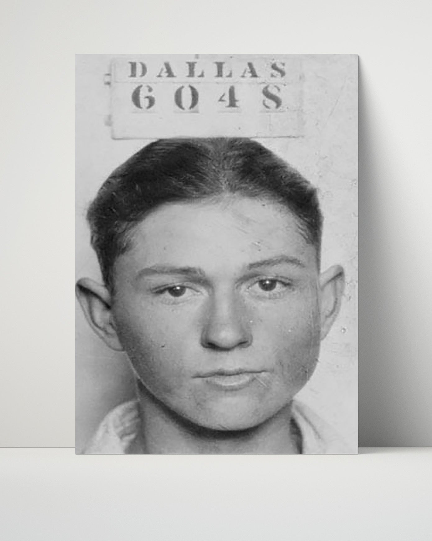 Celebrity Mug Shot Unframed- Clyde Barrow - Public Enemy Pose
