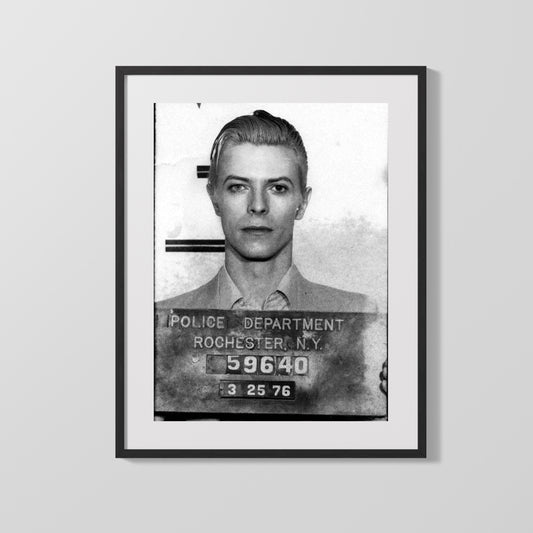 Celebrity Mug Shot - David Bowie - Thin White Duke Busted