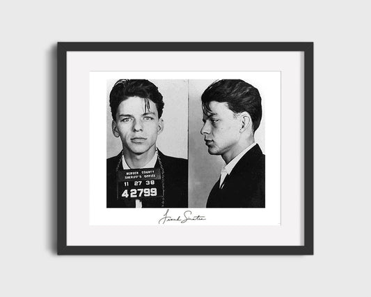 Celebrity Mug Shot - Frank Sinatra - Mugshot of a Young Crooner