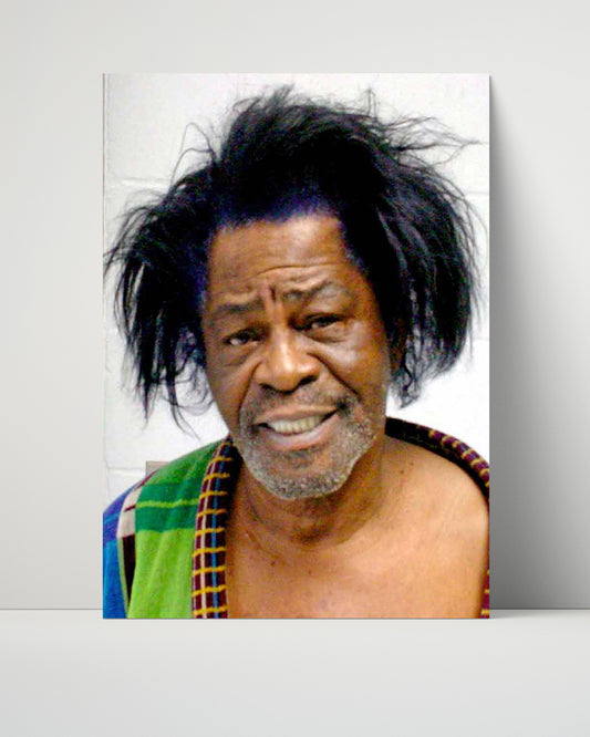 Celebrity Mug Shot Unframed- James Brown - Papas Got a Brand New Rap Sheet