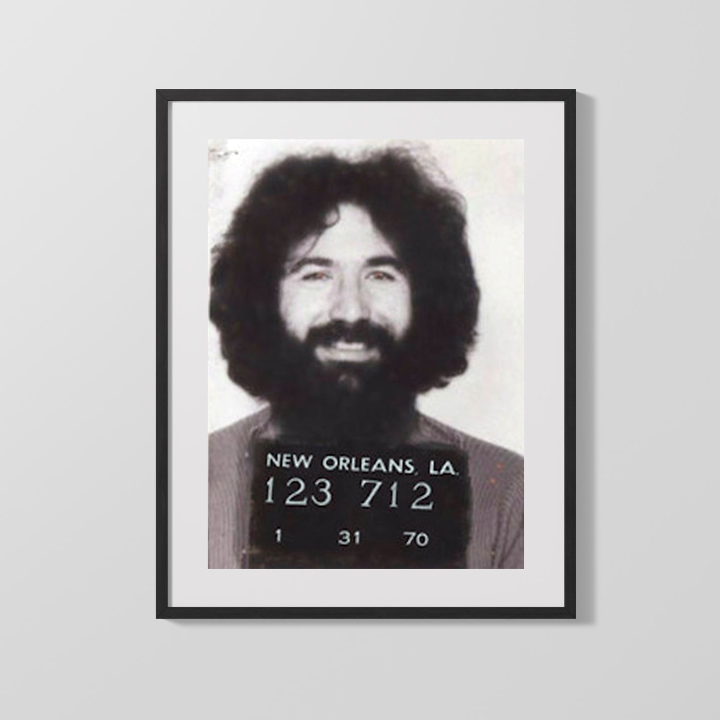 Celebrity Mug Shot - Jerry Garcia - Grateful and Busted