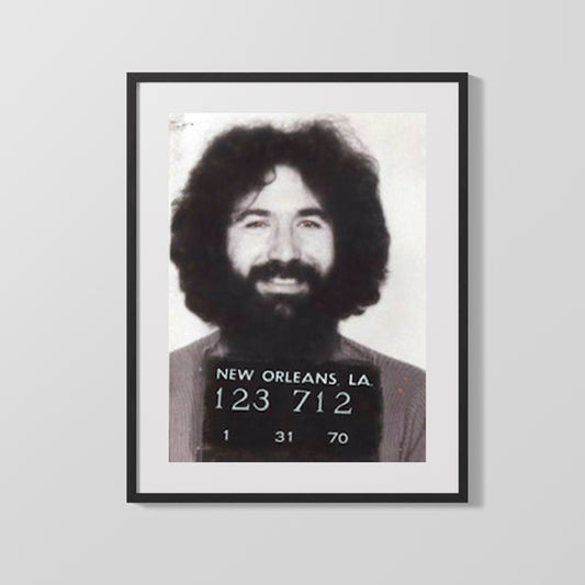 Celebrity Mug Shot - Jerry Garcia - Grateful and Busted