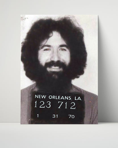 Celebrity Mug Shot Unframed- Jerry Garcia - Grateful and Busted