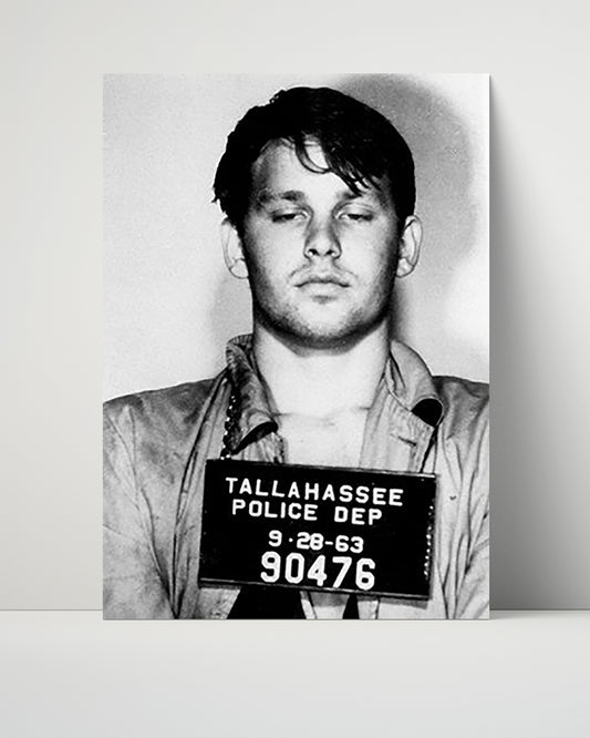 Celebrity Mug Shot Unframed- Jim Morrison - The Lizard King in Chains