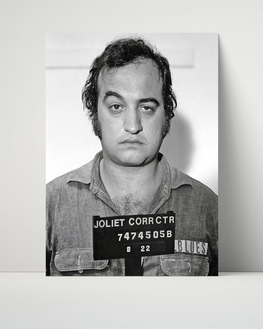 Celebrity Mug Shot Unframed- John Belushi - Blues Brother Joliet Jake