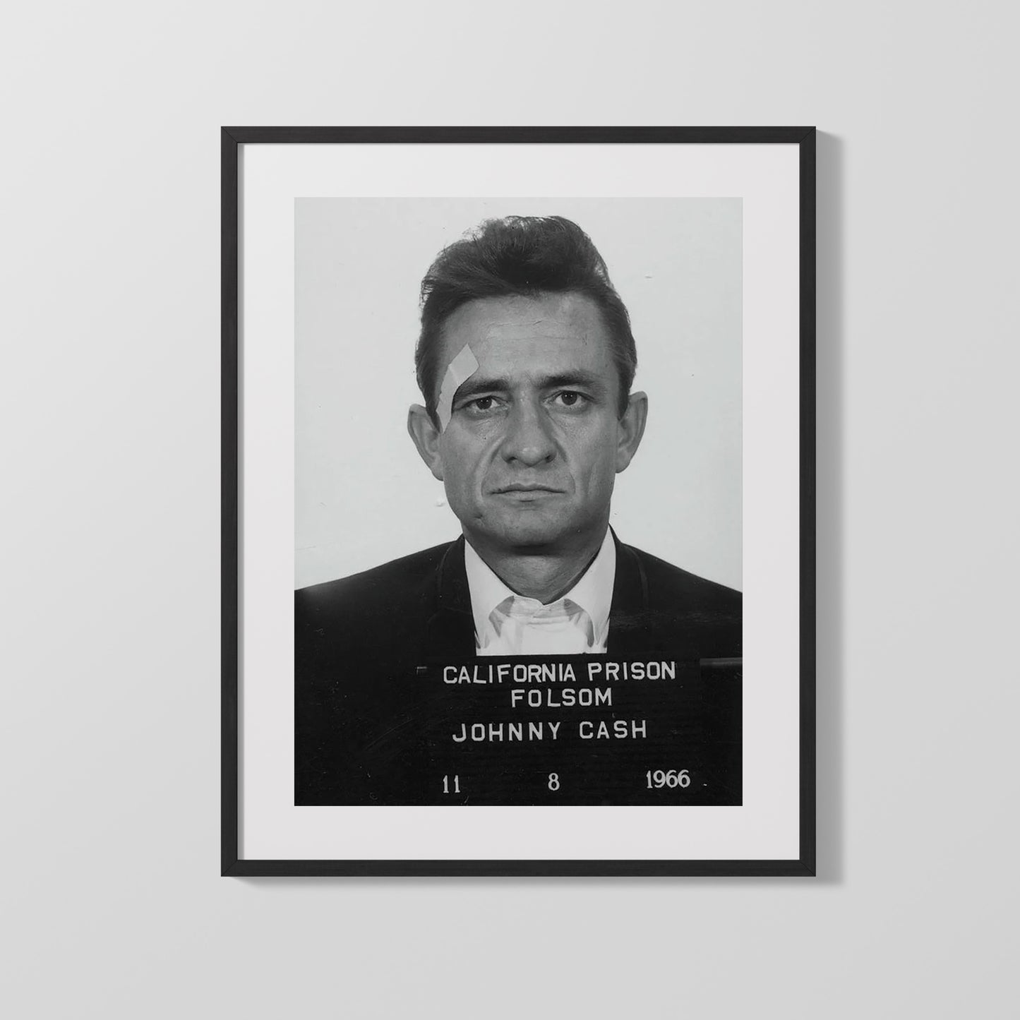 Celebrity Mug Shot - Johnny Cash - Folsom Blues Booking