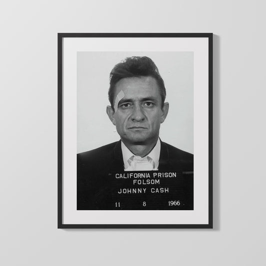 Celebrity Mug Shot - Johnny Cash - Folsom Blues Booking