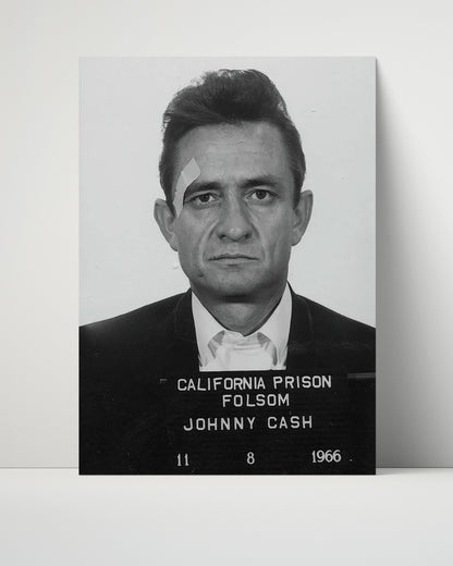 Celebrity Mug Shot Unframed- Johnny Cash - Folsom Blues Booking