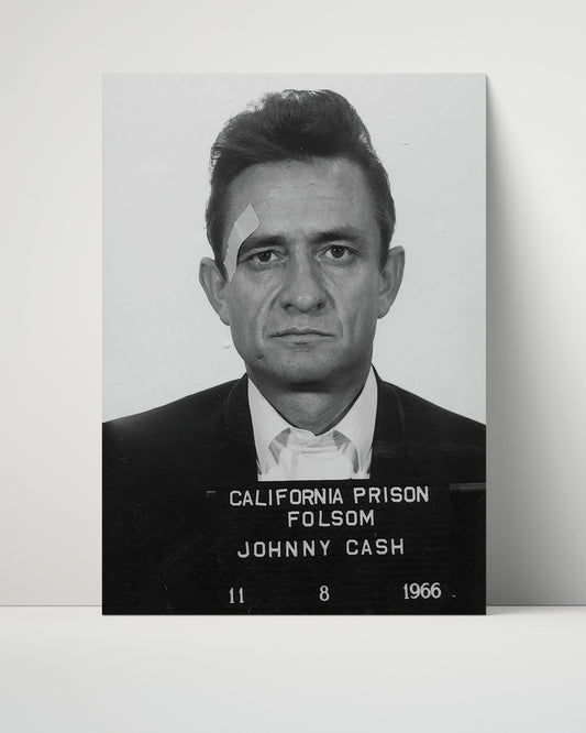 Celebrity Mug Shot Unframed- Johnny Cash - Folsom Blues Booking
