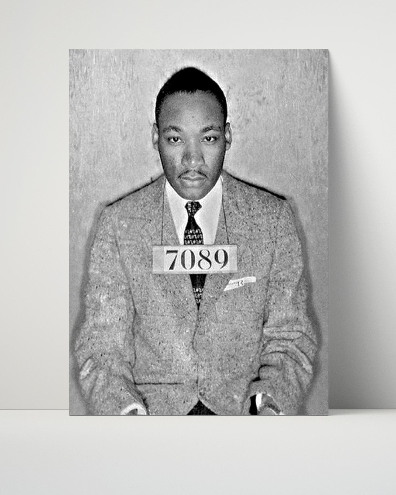 Celebrity Mug Shot Unframed- Martin Luther King Jr - Dreamer in Custody