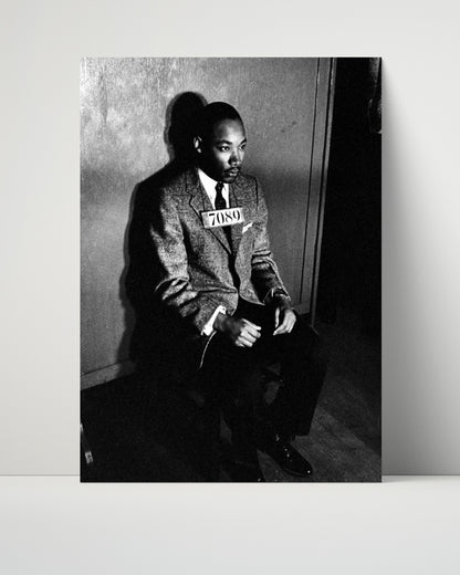 Celebrity Mug Shot Unframed- Martin Luther King Jr - Justice Behind Bars
