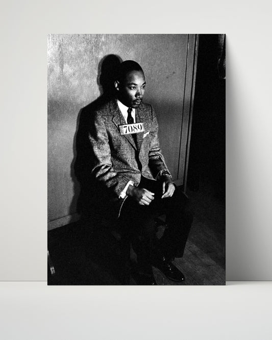 Celebrity Mug Shot Unframed- Martin Luther King Jr - Justice Behind Bars