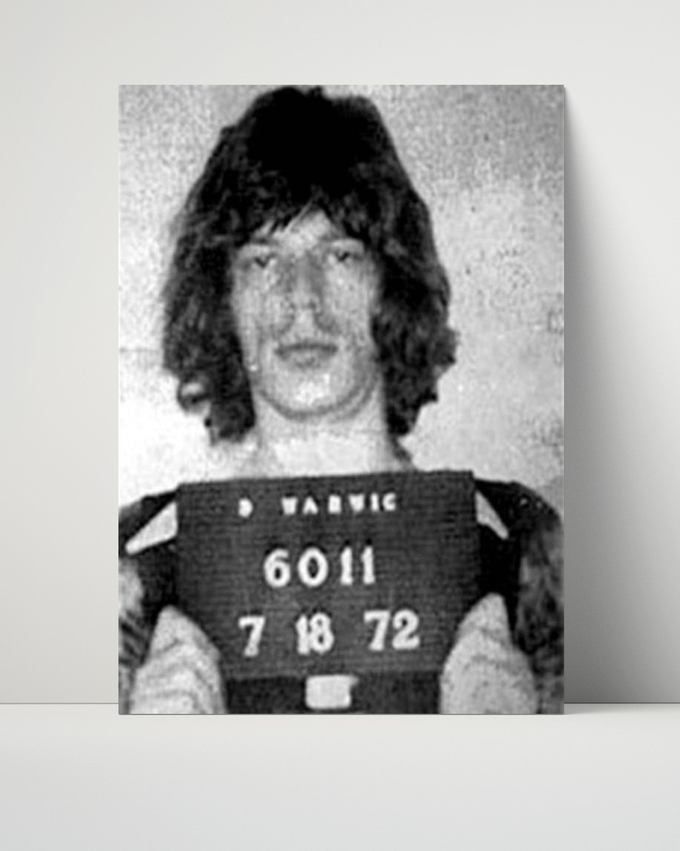 Celebrity Mug Shot Unframed- Mick Jagger - Rock n Roll Rebellion