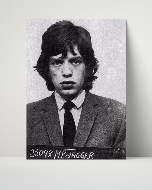 Celebrity Mug Shot Unframed- Mick Jagger - Satisfaction Denied