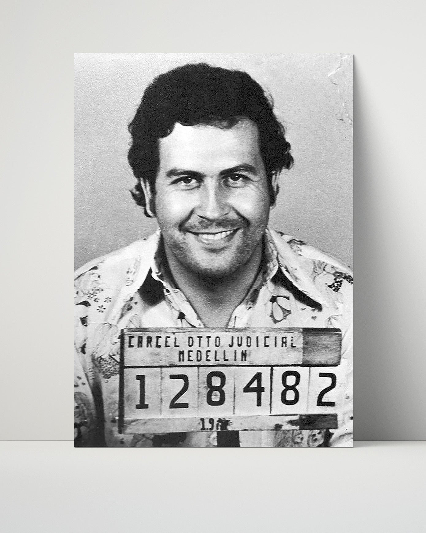 Celebrity Mug Shot Unframed- Pablo Escobar - Kingpin with a Smile
