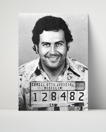 Celebrity Mug Shot Unframed- Pablo Escobar - Kingpin with a Smile