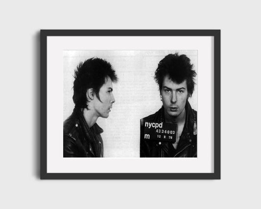 Celebrity Mug Shot - Sid Vicious - Punk Never Behaves