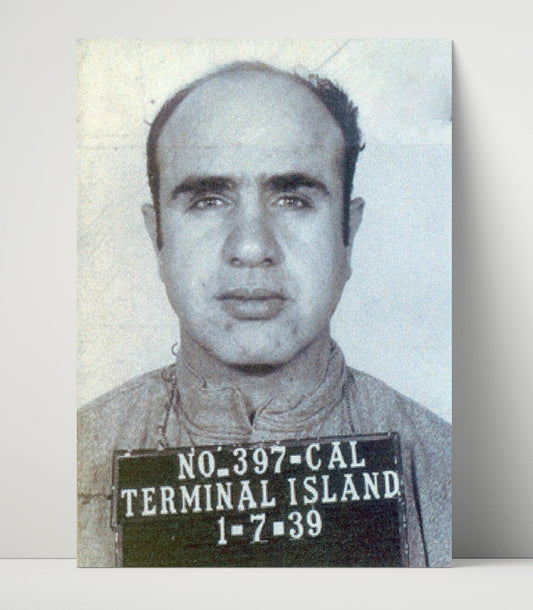 Al Capone - Chicago Crime Boss Booking - Poster Print - 8x10
