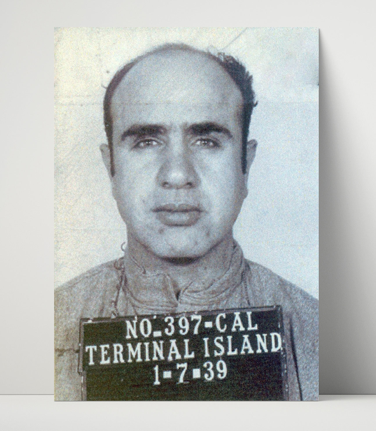 Al Capone - Chicago Crime Boss Booking mug shot wall art 16x20 Unframed Print
