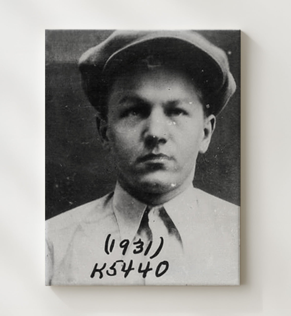 Baby Face Nelson - Depression Era Outlaw mug shot wall art 8x10 Beveled Frame