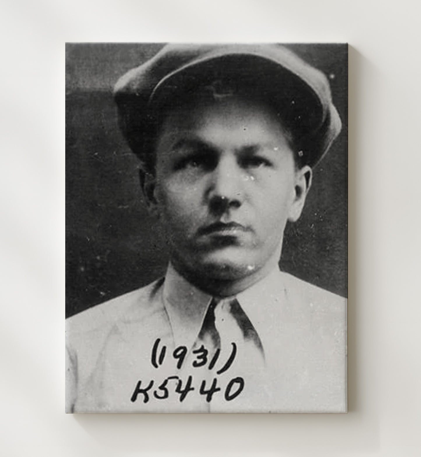 Baby Face Nelson - Depression Era Outlaw mug shot wall art 20x24 Canvas