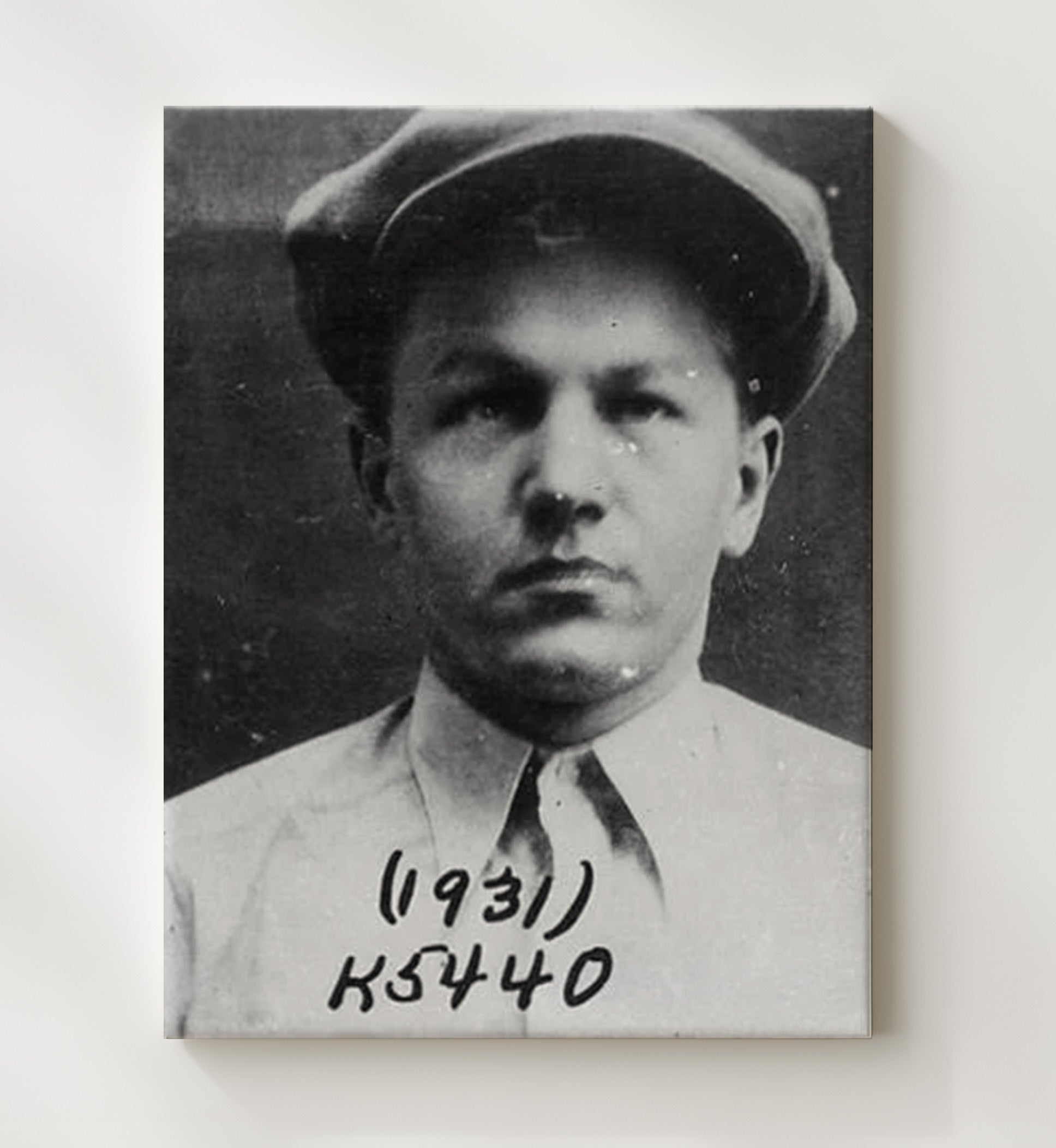 Baby Face Nelson - Depression Era Outlaw mug shot wall art 20x24 Canvas