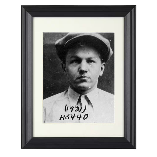 Baby Face Nelson - Depression Era Outlaw - Framed Print - 8x10 Beveled Frame