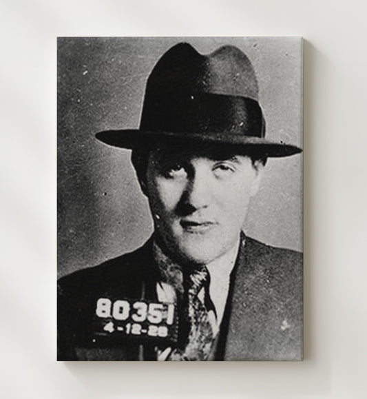Bugsy Siegel - Mobster Booking Image - Canvas Wall Art - 8x10 Canvas