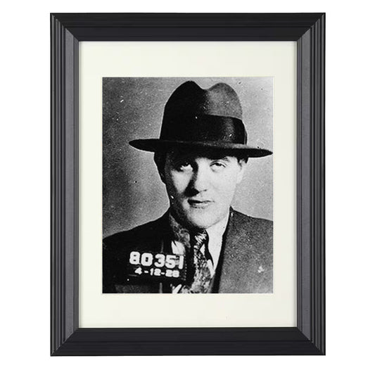 Bugsy Siegel - Mobster Booking Image - Framed Print - 8x10 Beveled Frame
