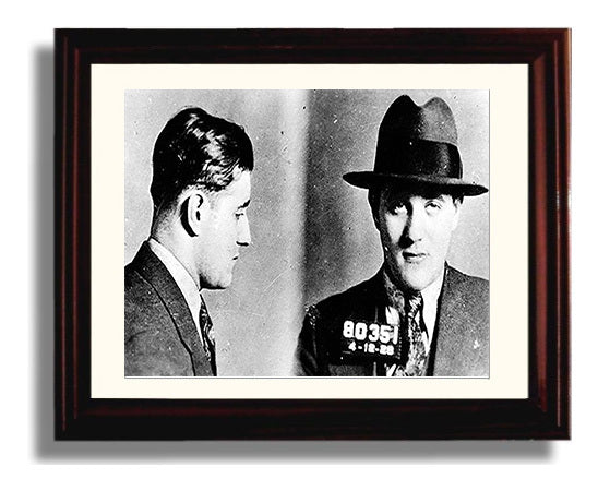 Bugsy Siegel New York Police Department 1928 Landscape.jpg Mug Shot Print 8x10 Beveled Frame mug shot wall art print