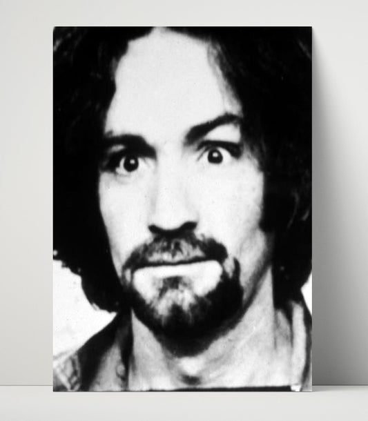 Charles Manson - Helter Skelter Stare - Poster Print - 8x10
