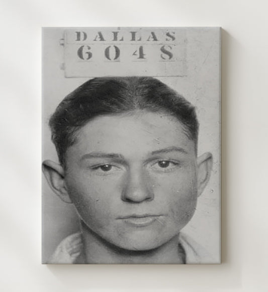 Clyde Barrow - Public Enemy Pose - Canvas Wall Art - 8x10 Canvas