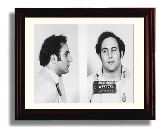 David Berkowitz New York City Police Department 1977 Landscape.jpg Mug Shot Print 8x10 Beveled Frame mug shot wall art print
